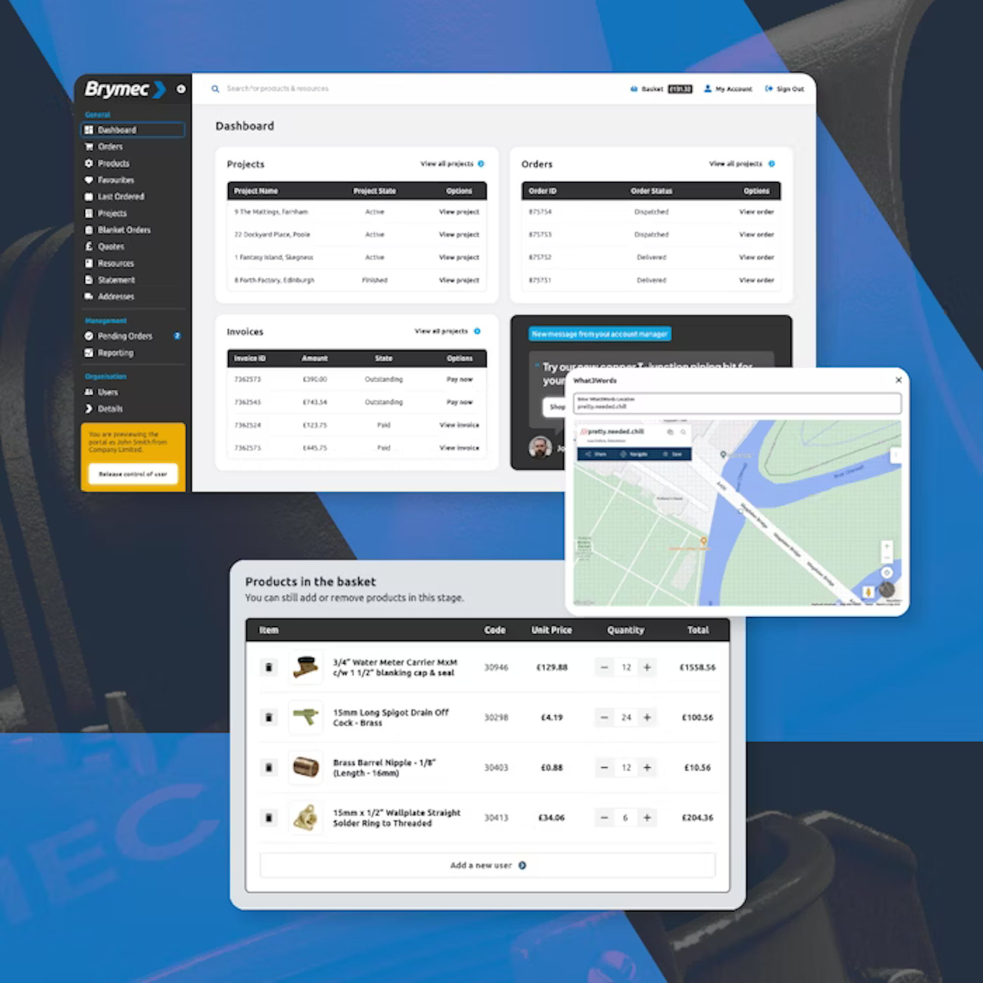 Bespoke portal dashboard