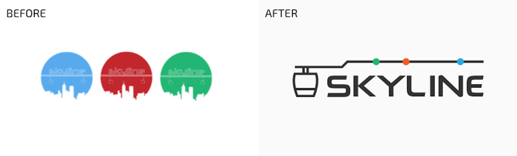 Before & after Bigger Picture refreshed the brand.