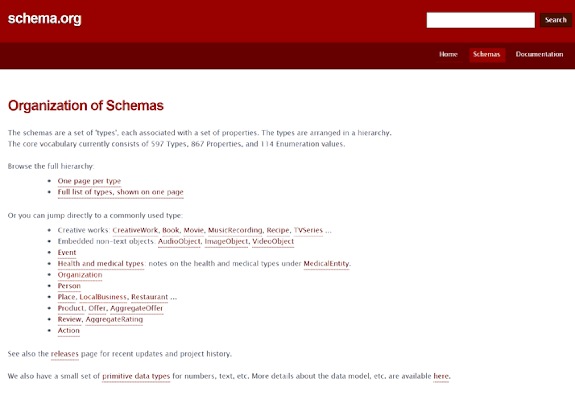 Schema.org website