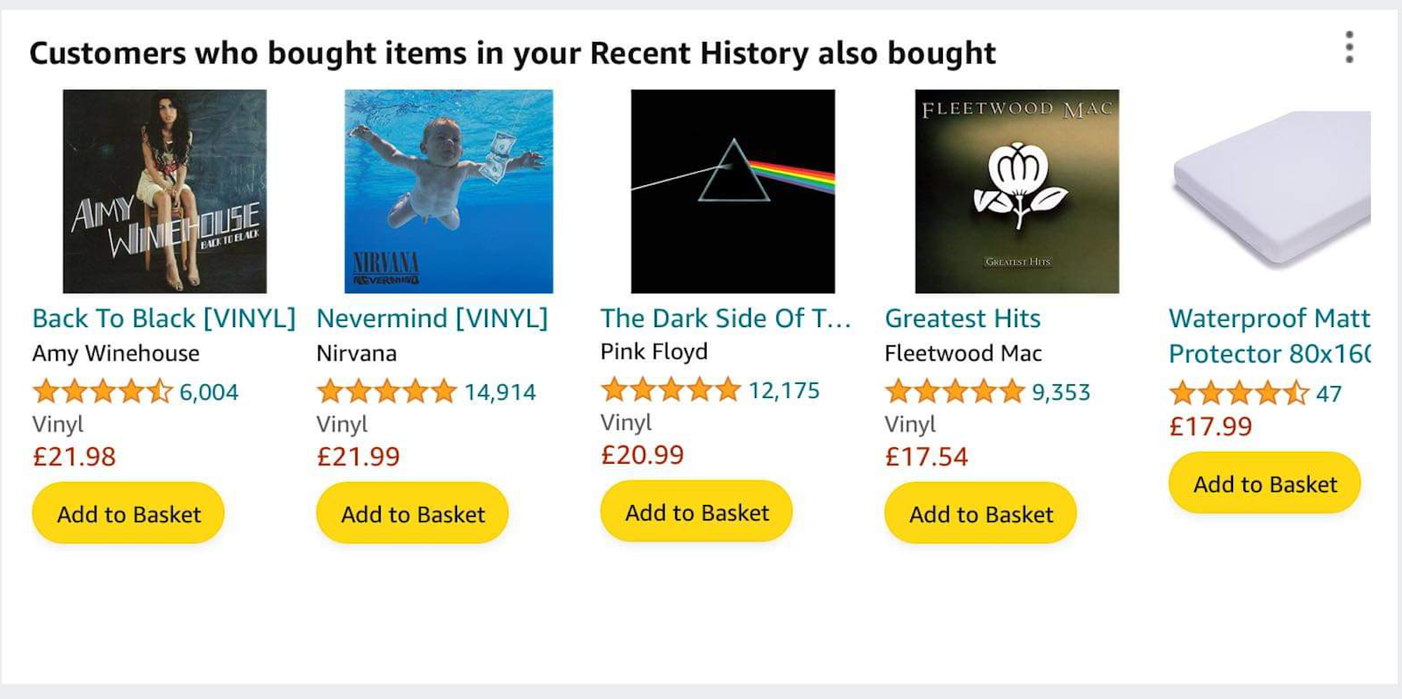 amazon suggested items