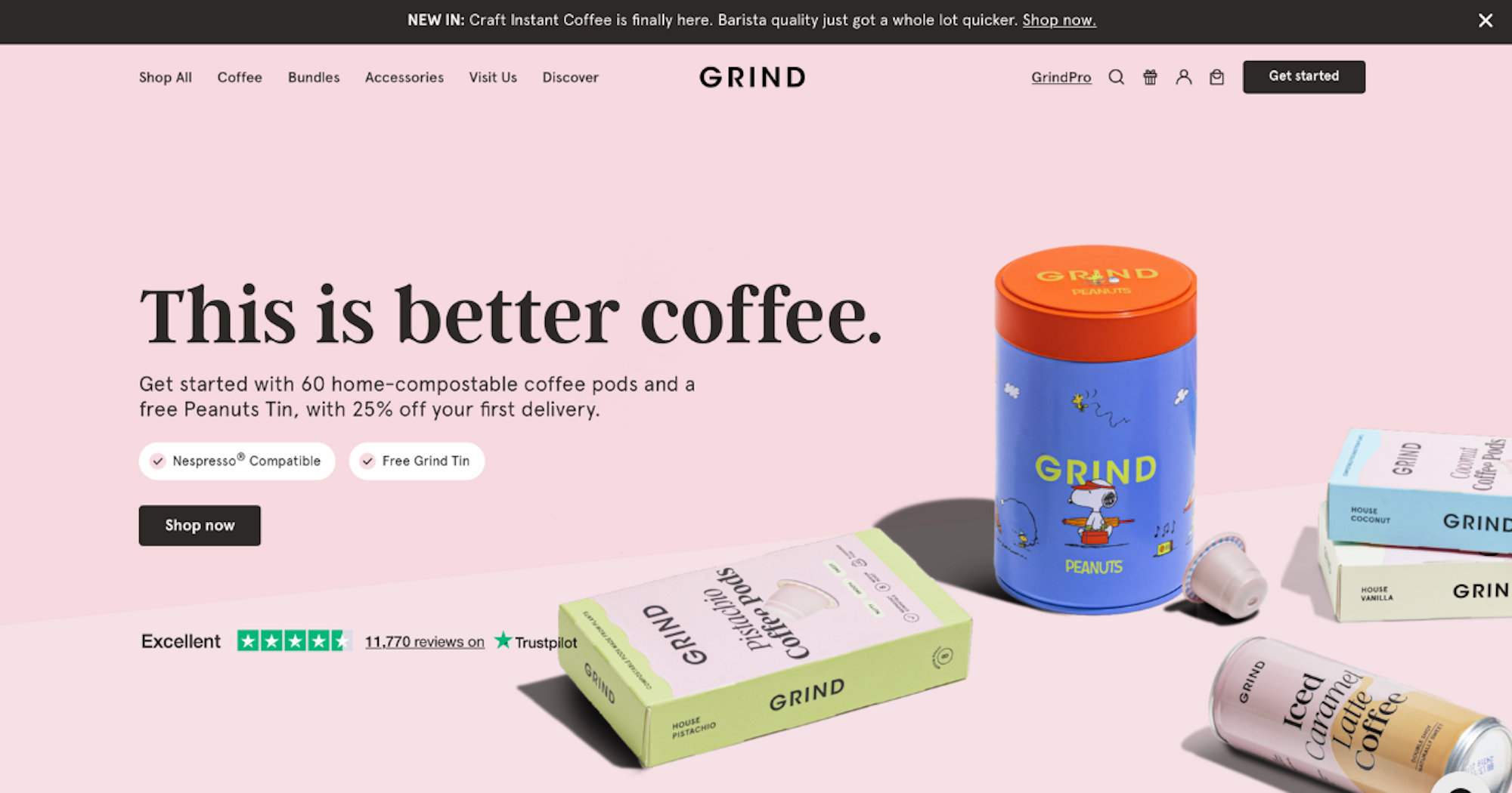 Grind coffee website