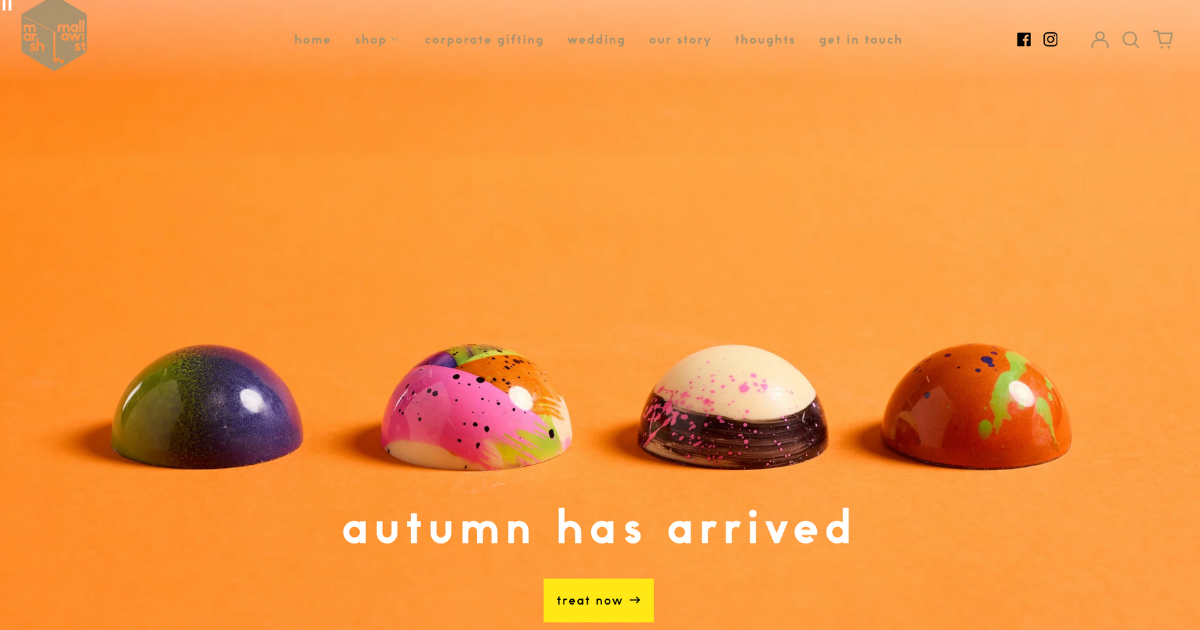 The Marshmallowist web design