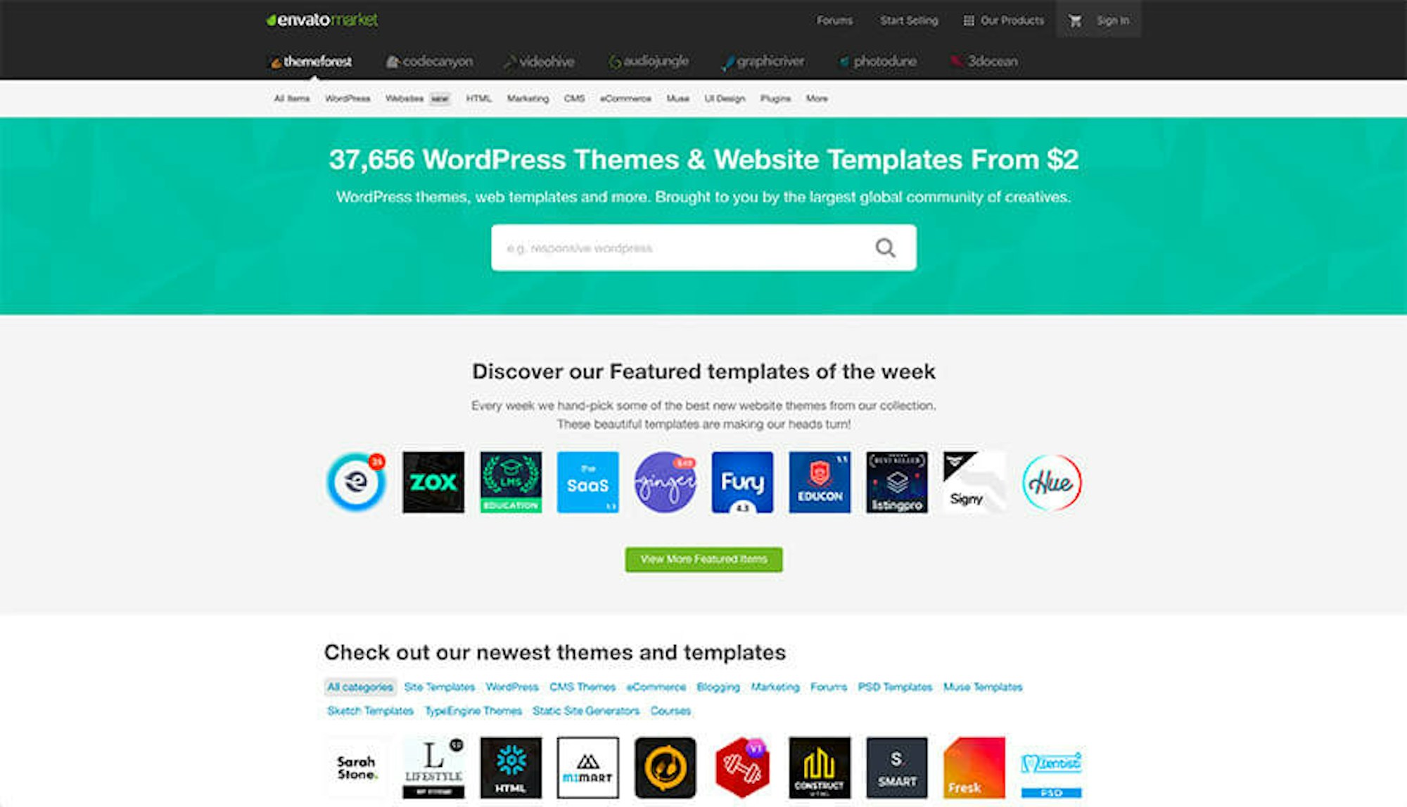 Themeforest is a hugely popular industry recognised resource of WordPress templates