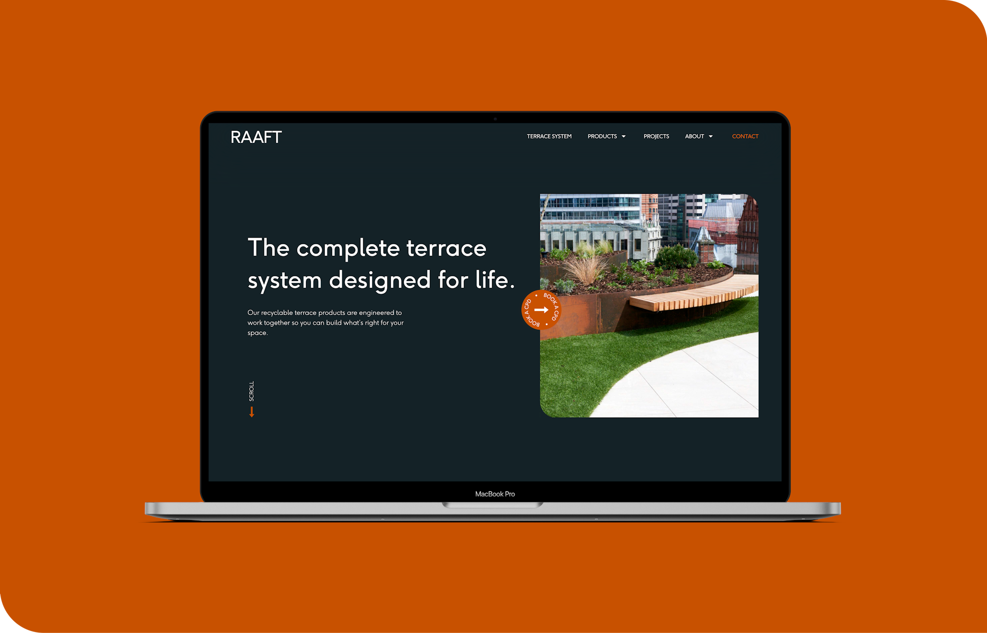 Raaft Website Hero Section