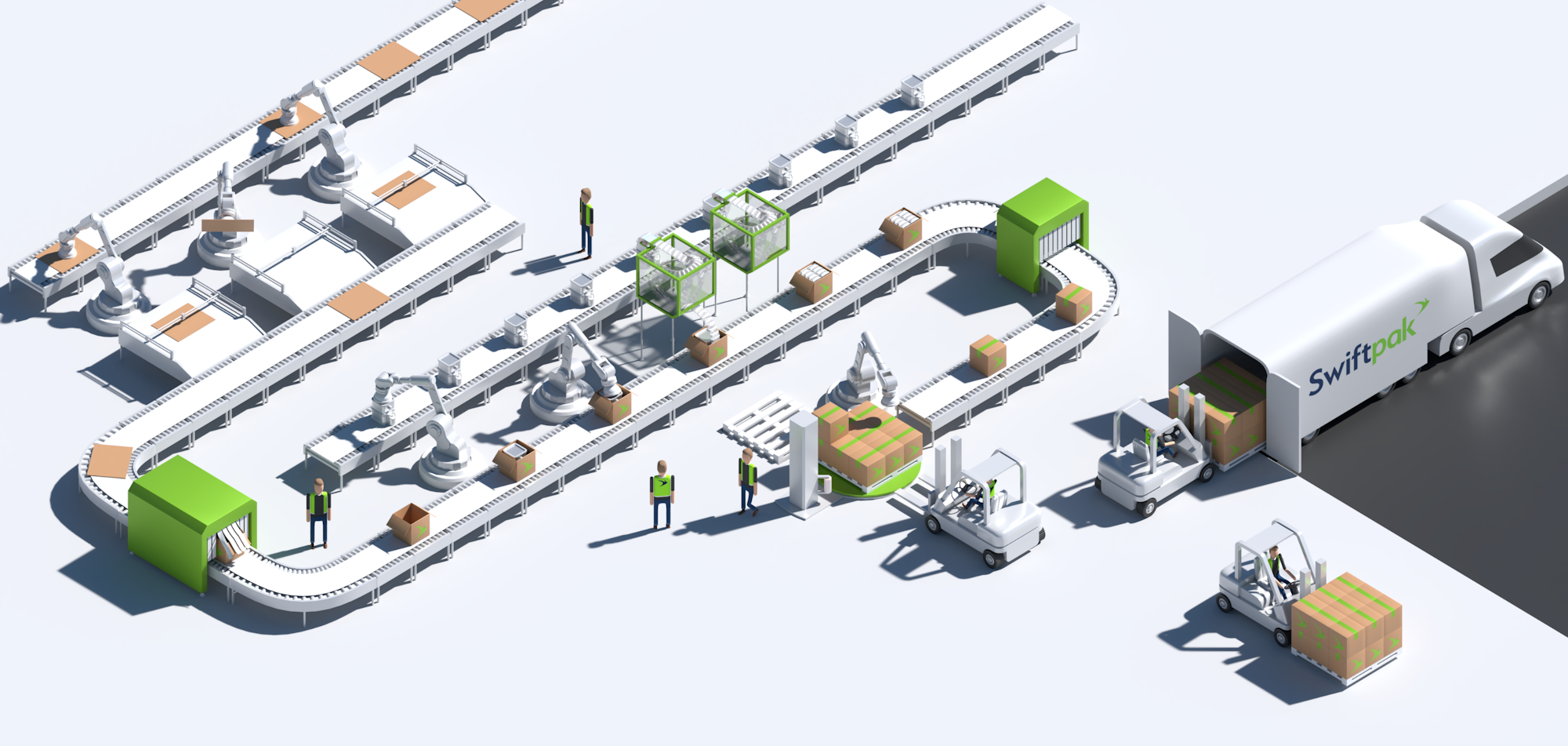 Swiftpak factory 3d scene