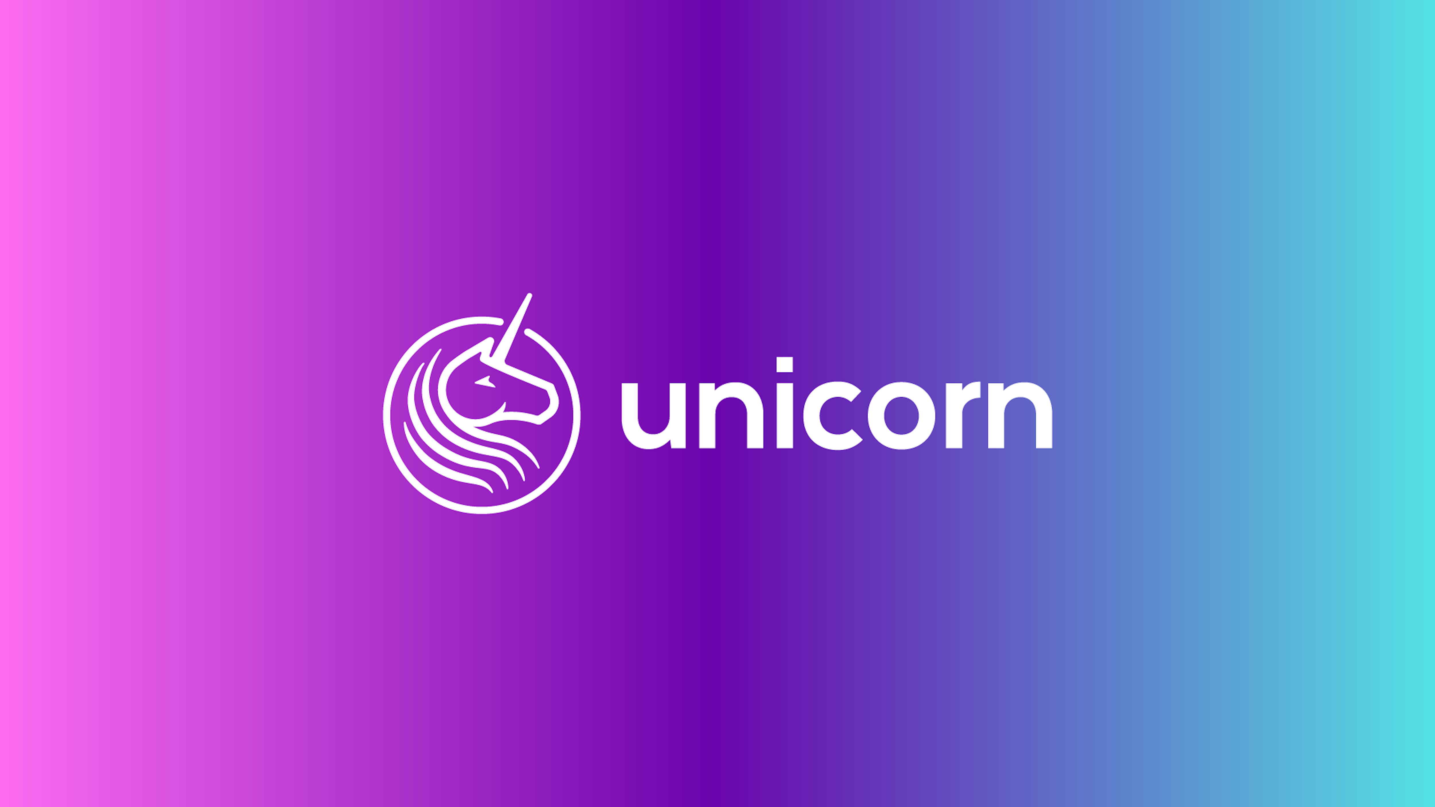 Unicorn logo and gradient