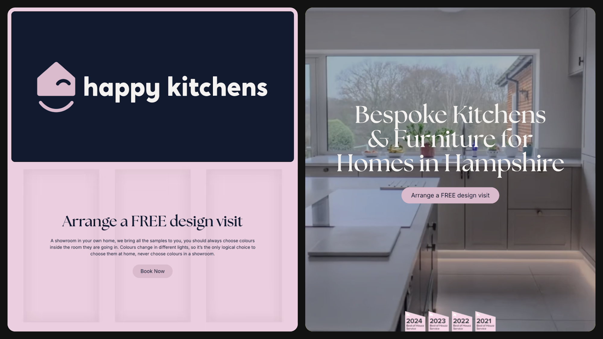 Microsite made in Webflow